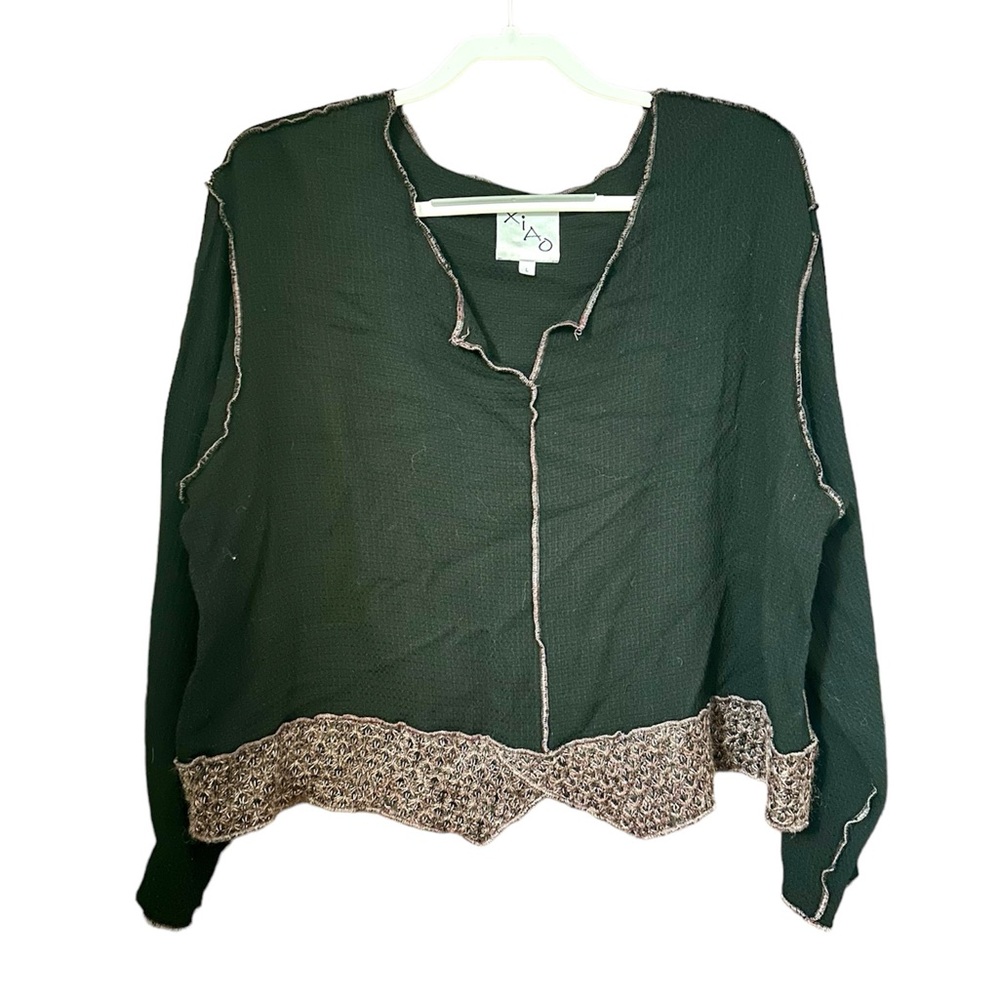 Xiao Lagenlook Art to Wear Top Size L